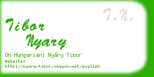 tibor nyary business card